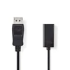 Image de Nedis Câble Displayport mâle vers HDMI femelle (20 cm)