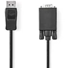 Image de Nedis Adaptateur DisplayPort (M) vers VGA (M) (Noir)