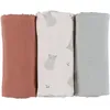 Image de Lot de 3 langes en gaze de coton bio (70 x 70 cm)