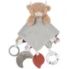 Image de Doudou plat attache sucette Fluffy Cow