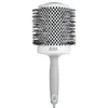 Image de Brosse brushing Expert Blowout Shine nylon blanc & gris 80mm Olivia Garden