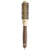 Image de Brosse brushing Expert Blowout Shine nylon ondulé doré & marron 25mm Olivia Garden