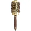 Image de Brosse brushing Expert Blowout Shine nylon ondulé doré & marron 55mm Olivia Garden