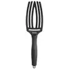 Image de Brosse Fingerbrush Care Iconic Double poils nylon Full Black taille M Olivia Garden