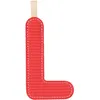 Image de Lettre phosphorescente en tissu à suspendre L Rouge
