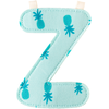 Image de Lettre en tissu à suspendre Z (9,5 cm)