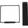 Image de Kit de pieds longs pour chaise haute Evolu + repose-pieds en bois naturel noir et or
