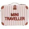 Image de Valise enfant Mini Traveller rayures nude-terracotta