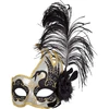 Image de Masque Loup Plume Noir 00340NO
