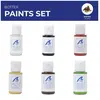 Image de Set de 6 peintures pour maquette bateau - Pêche Néerlandais Botter Artesania-277PACK20
