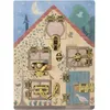 Image de Tableau d'activités Maison des lapins (40 x 30 cm)