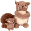 Image de Peluche Maman et bébé écureuil (15 cm)
