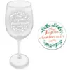 Image de Coffret Verre à Vin ET sous-verre rond, Anniversaire CD6304VANN