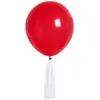 Image de Kit de 6 Ballons Pompons ® blanc/ROUGE 42948RGE BPUB
