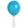 Image de Kit de 6 Ballons Pompons ® blanc/TURQUOISE 42948TQ BPUB