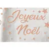 Image de Chemin de table JOYEUX NOëL en lin, Rose Gold 1051RD