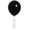 Image de Kit de 6 Ballons Pompons ® blanc/NOIR 42948NOIR BPUB