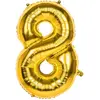 Image de Ballon mylar 86cm CHIFFRE 8, OR 22028BOL