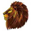 Image de Puzzle 121 piÃ¨ces : Rainbow Wooden Puzzle LION