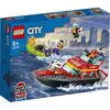 Image de LEGO® City 60373 : Bateau de Sauvetage de Pompiers Lego-60373