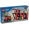 Image de LEGO City 60414 - La caserne et le camion de pompiers