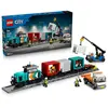 Image de Le train de marchandises du port avec grue et camion LEGO City 60509