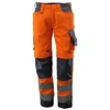 Image de Pantalon kendal pantalon kendal orange/marine t40 200 - 300 g 7 et plus pantalon 40 polyester / coton 1 pièce(s) classe 2 bleu, orange - mascot
