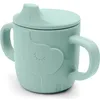 Image de Tasse à bec en silicone Peekaboo Elphee Bleu