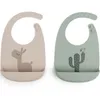 Image de Lot de 2 bavoirs en silicone Lalee Sable et Vert