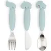 Image de Set de 3 couverts Easy-grip Deer friends Bleu