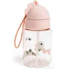 Image de Gourde à paille Tiny farm Rose (280 ml)