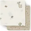 Image de Lot de 2 langes Lalee Sable (65x65 cm)