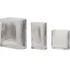 Image de Vases Hubsch Interior Elements (x3) Blanc 12x7x13/16x9x18/12x7x20 cm 180905