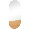 Image de Miroir murale ovale Hubsch Interior Crescent Blanc 50x100 cm 880807F