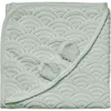 Image de Cape de bain ours vert sauge (80 x 80 cm)