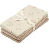 Image de Lot de 3 langes en coton bio Ashley (70 x 70 cm)