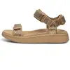 Image de Sandales femme Woden Line Glitter Beige 37 WL934-852