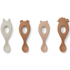 Image de Lot de 4 cuillères en silicone Liva rose mix