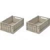 Image de Lot de 2 caisses de rangement Weston M Sandy