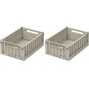 Image de Lot de 2 caisses de rangement Weston S Sandy