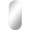 Image de Miroir ovale en acier House Nordic Jersey Gris 35x80x0,5 cm 4001430