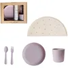 Image de Coffret repas Round Soft Lilac (4 pièces)