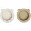 Image de Lot de 2 bols à ventouse Peony sandy-oat