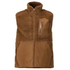 Image de Gilet fourrure zippé gilet 2xl entre 1 et 3 400 - 500 g marron 1 pièce(s) polyester recyclé gilet sans manches zippé sherpa brun t2xl - mascot