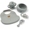 Image de Coffret repas Mileah Dove Blue (5 pièces)