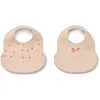 Image de Lot de 2 bavoirs en silicone Ember Butterfly Apple Blossom