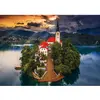 Image de Puzzle 1000 pièces : Photo Odyssée : Lac de Bled, Slovénie Trefl-10797