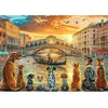 Image de Puzzle 1000 pièces : Chiens à Venise Trefl-10944