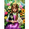 Image de Puzzle 1000 pièces : La fille aux chats Trefl-10976