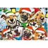 Image de Puzzle 500+1 pièces en bois : Chiens en fête Tref-20173